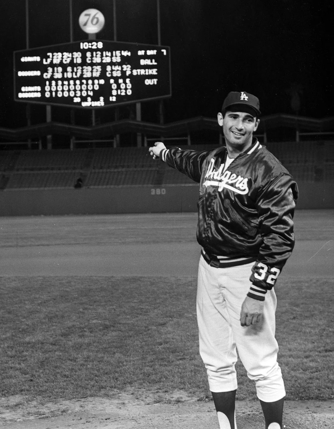 Koufax no hits Giants
